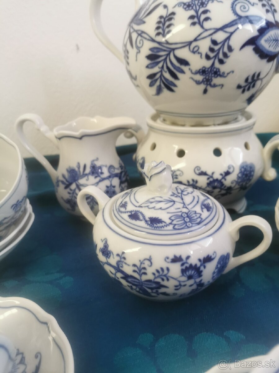 Cibulak, zwiebelmuster, danube, čajový set - 5