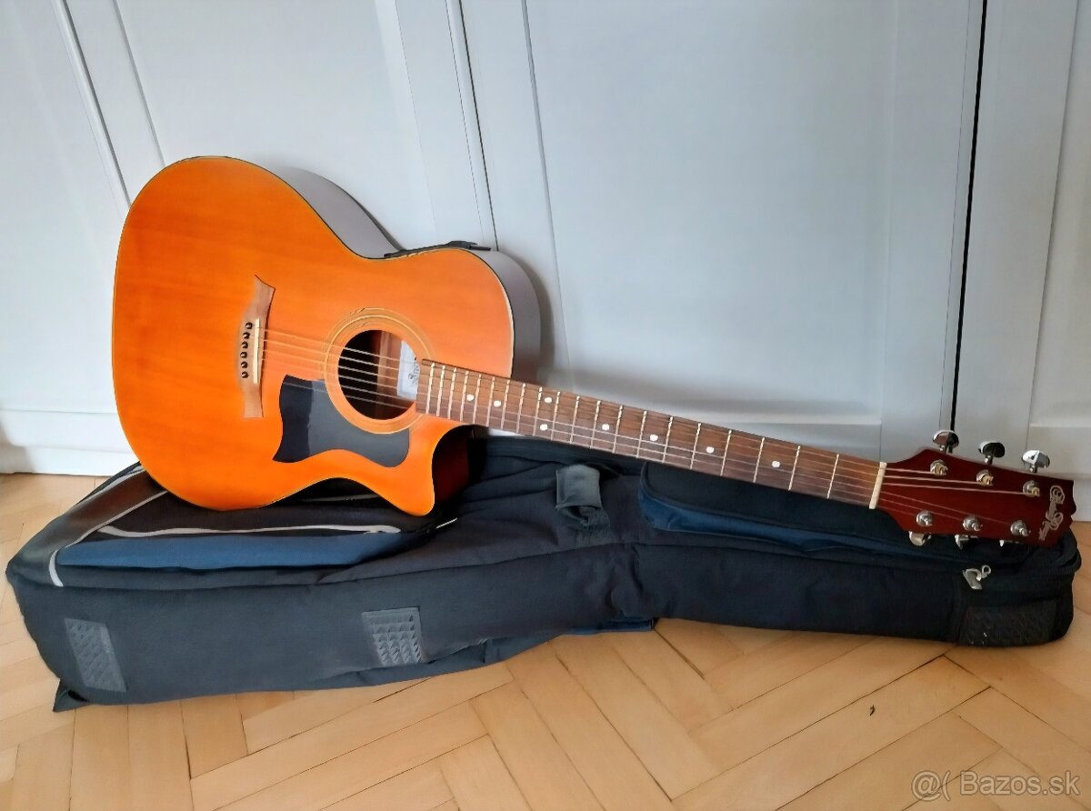 BATON ROUGE BR-24C WESTERN ELECTRO-ACOUSTIC CHERRY vr PÚZDRA - 5