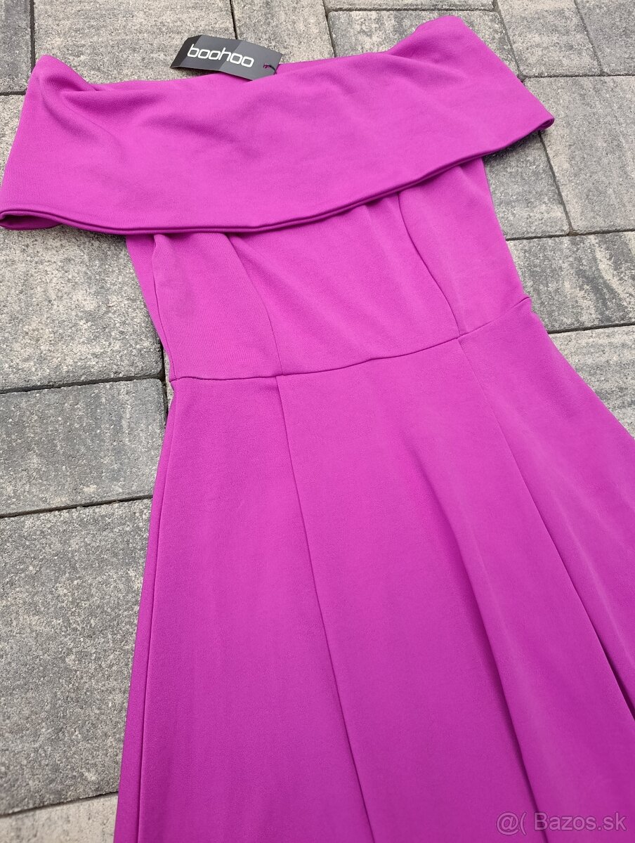 Fialové šaty M / 38 - 5