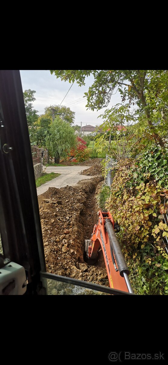 Zemné a výkopové práce minibager - 5