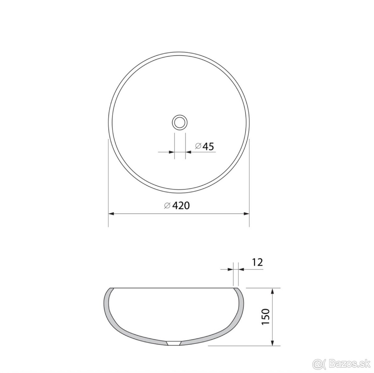 Sklenené umývadlo na dosku - 5