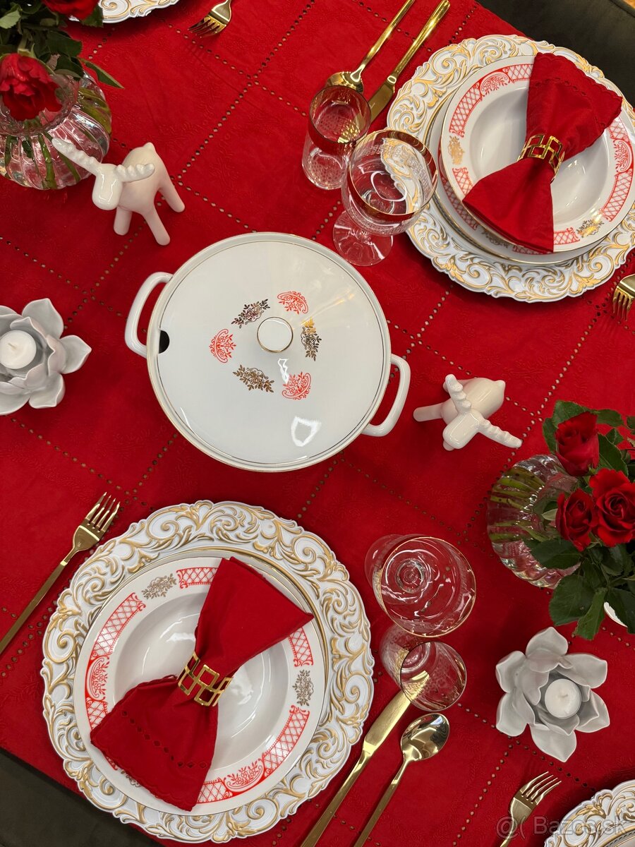 Nádherná retro obedová súprava+ZADARMO kuriér - 5