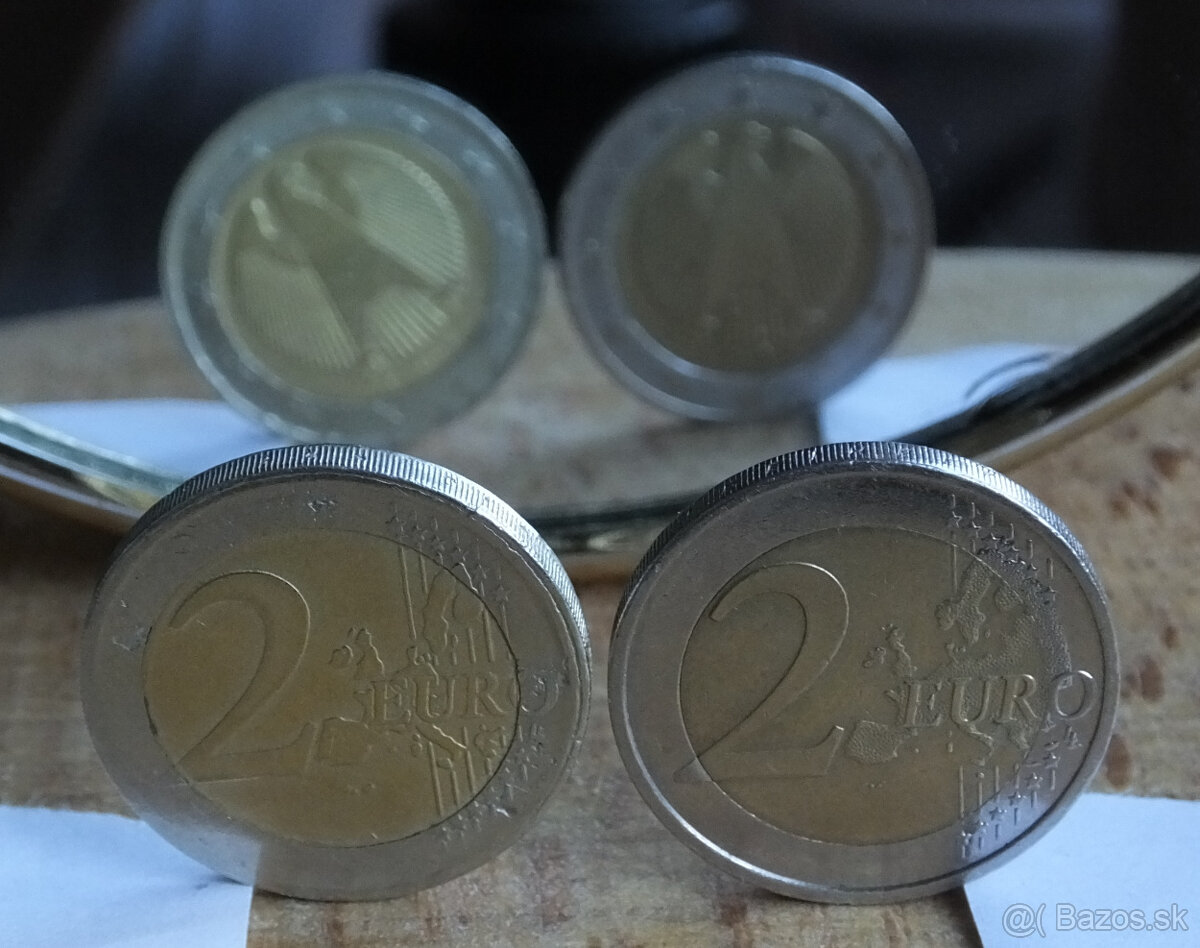 2 Euro mince Nemecko 2017 A - UNIKÁT možno 1 na svete - 5