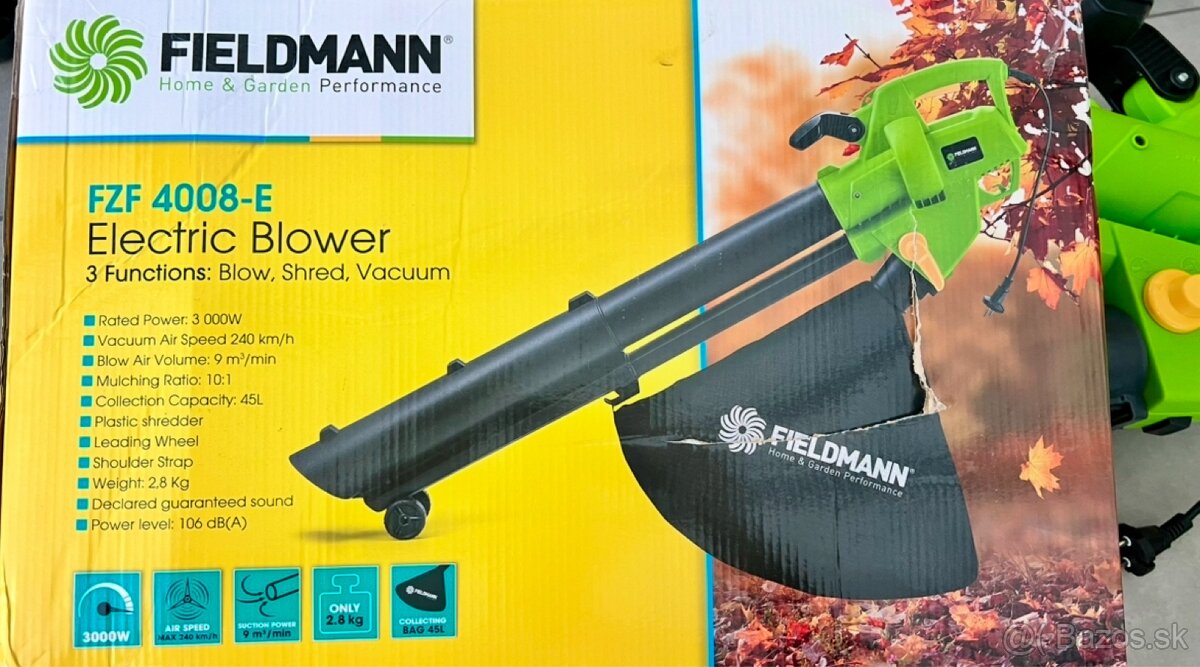 ELEKTRICKÝ ZÁHRADNÝ VYSÁVAČ FZF 4008-E - 5