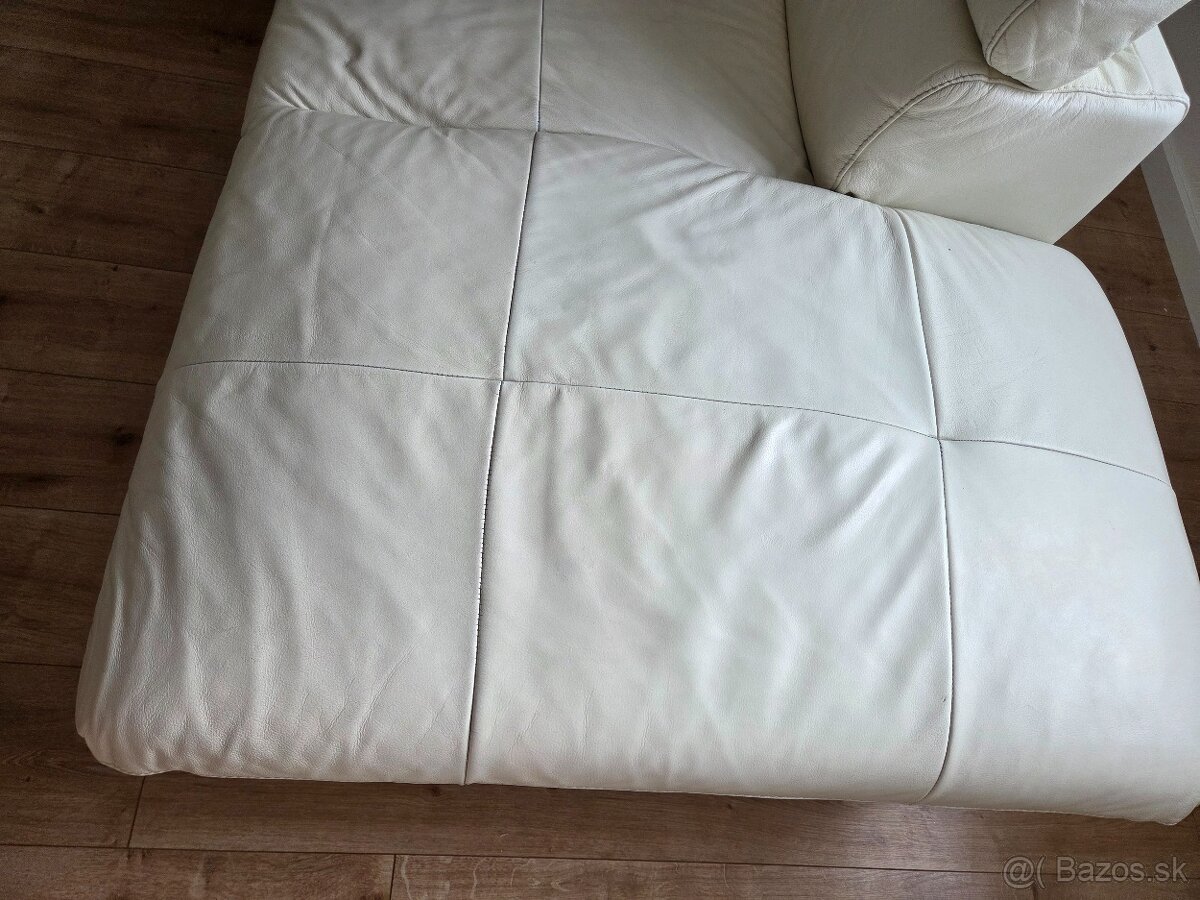 Biela kozena sedacia suprava roztahovacia - 5
