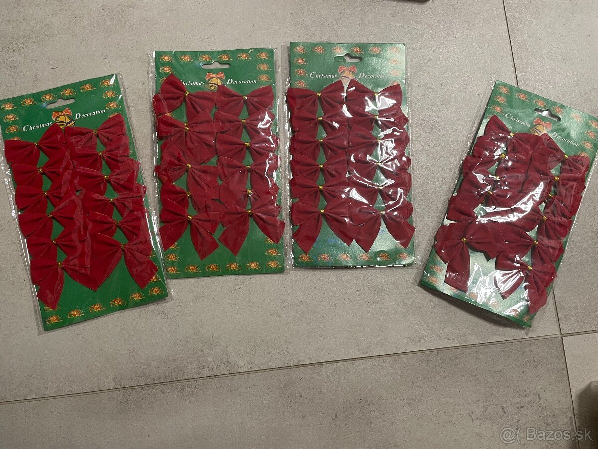 Vianočné ozdoby červené - 5