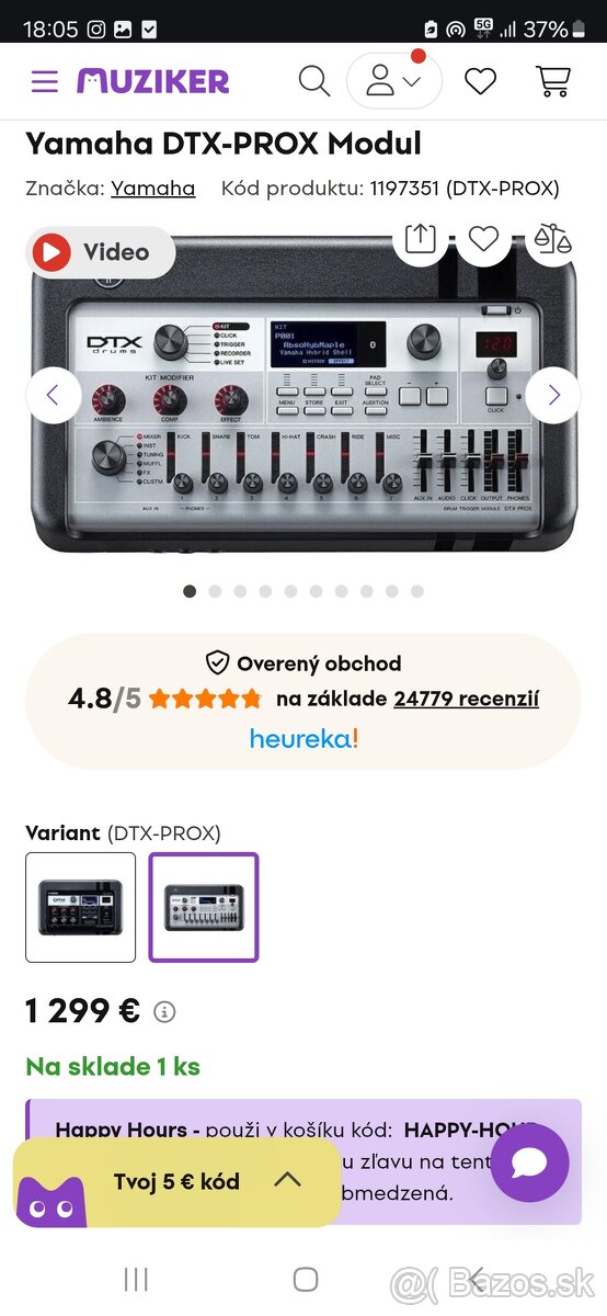 modul na bicie YAMAHA DTX pro X - 5