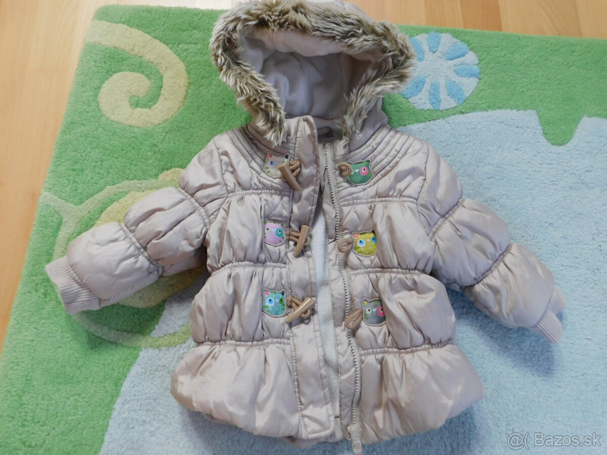 Teplá mačičková bunda Next 12-18 mes - 5