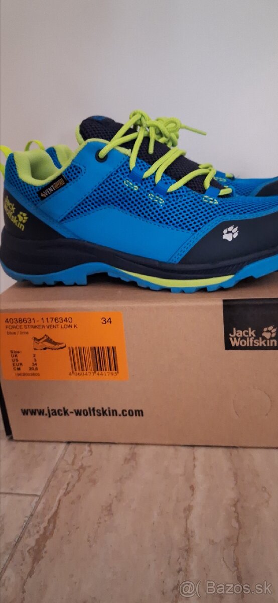 Chlapčenské topanky Jack Wolfskin, veľkosť 34 - 5