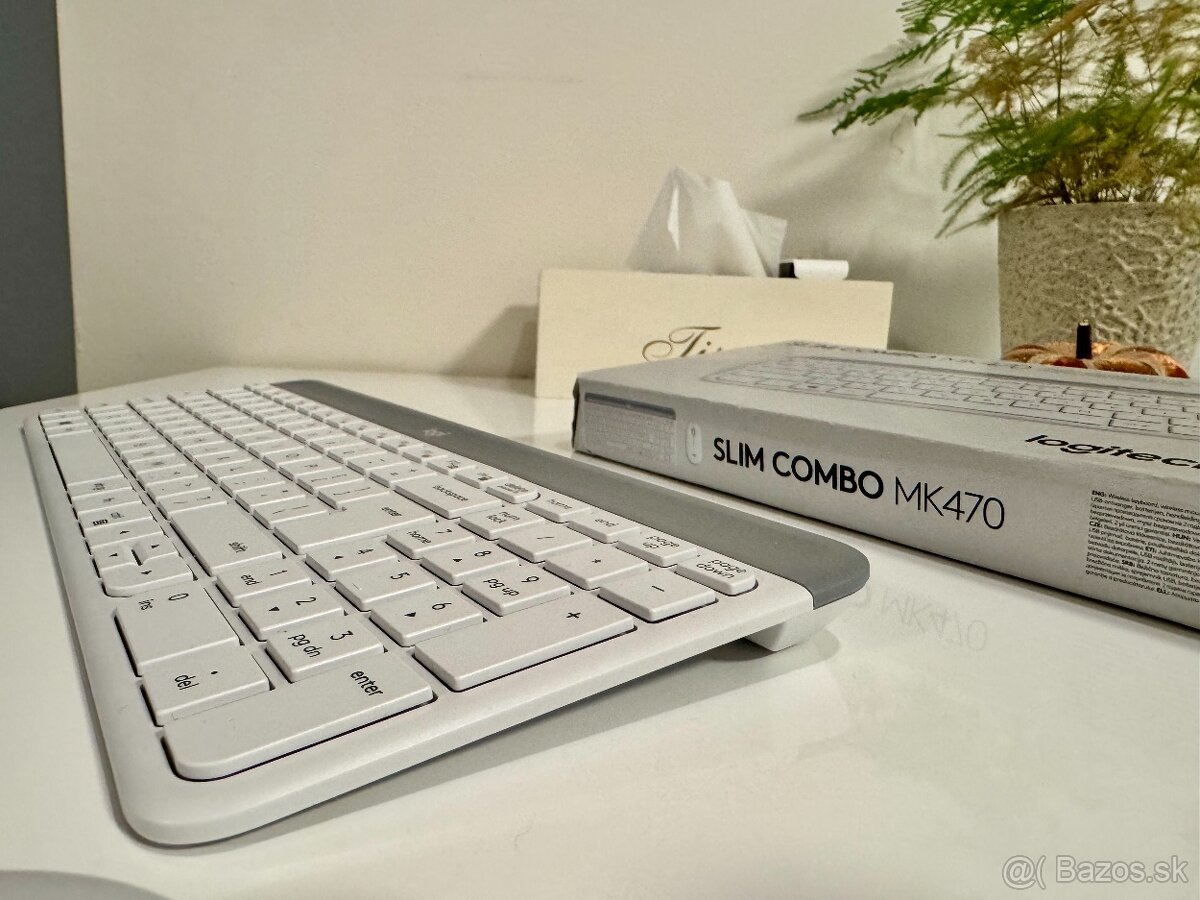 Klávesnica + myš - Logitech MK470 Slim Combo - TOP STAV - 5