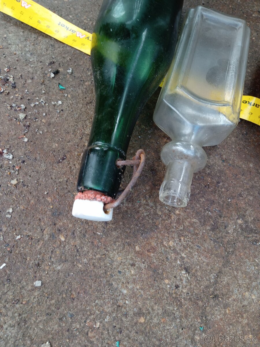 Staré fľaše na dekoráciu - 5