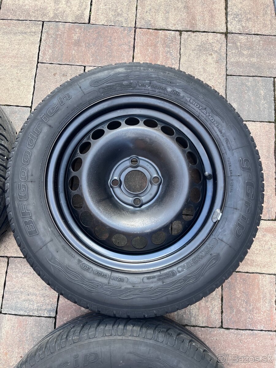 Plech. disky Opel R15, 4x100 - 5