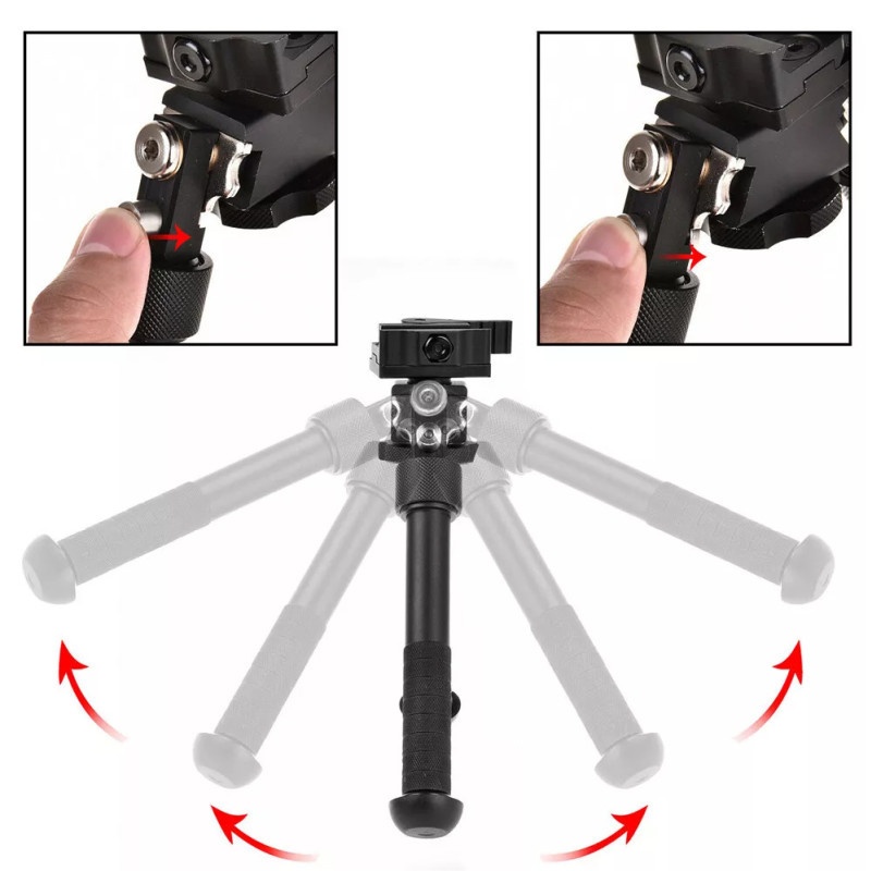 Bipod dvojnožka na weaver lištu a picantinny. - 5