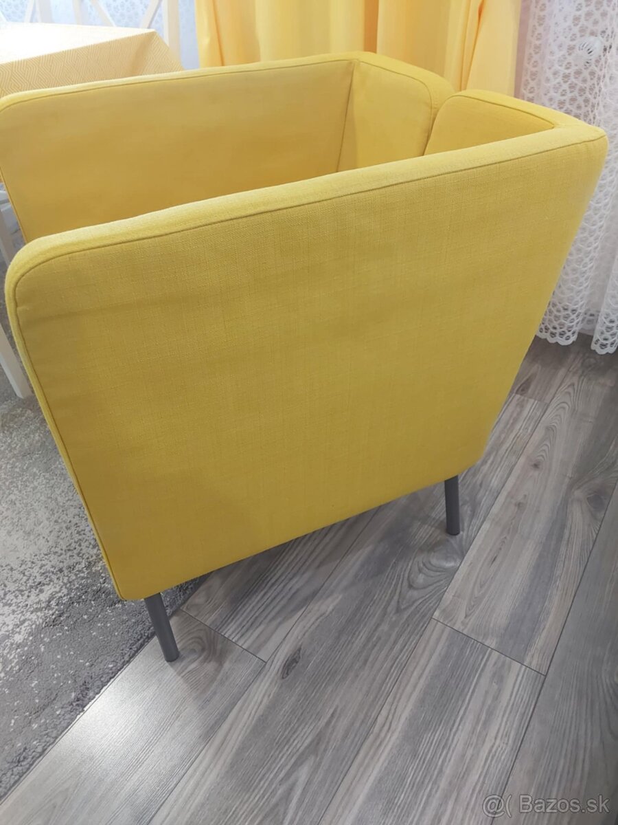 Velmi pekne zlte kreslo - Ikea EKERO Skiftebo - 5