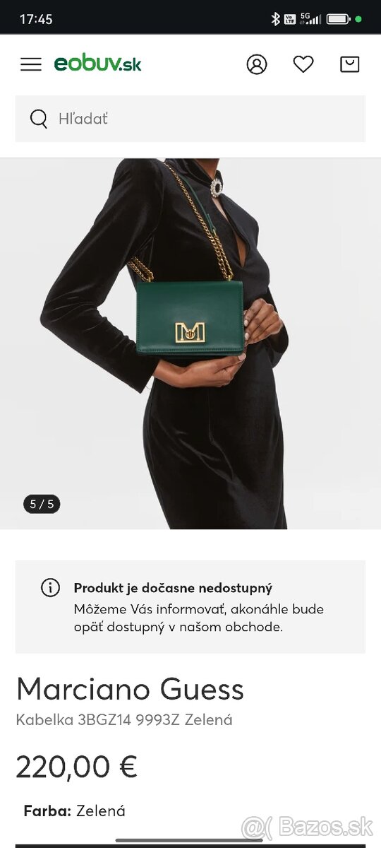 Marciano Guess kožená kabelka NOVÁ - 5