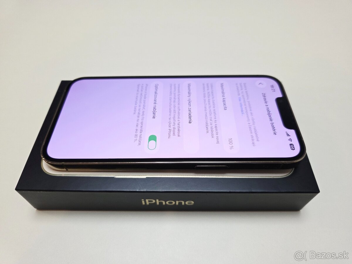 APPLE IPHONE 13 PRO GOLD TOP STAV,BATERKA 100% - 5