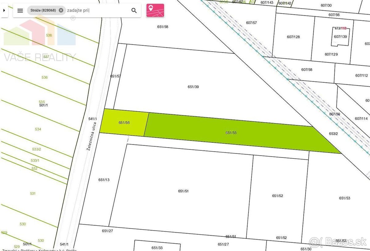 INVESTIČNÝ POZEMOK 2250 M2 NA PREDAJ – KRAKOVANY, časť STRÁŽ - 5