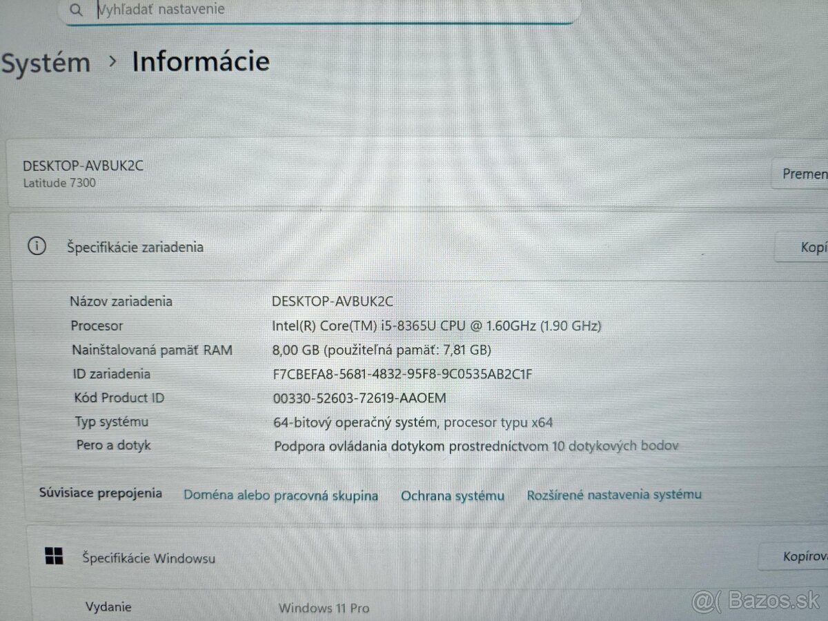 DELL Latitude 7300 i5 - 5