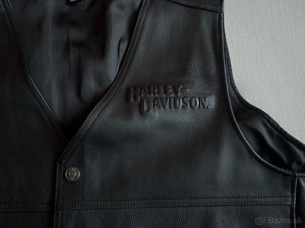 HARLEY DAVIDSON® kožená vesta 2XL - 5