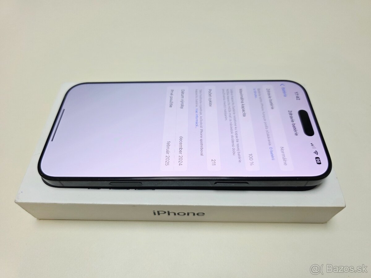 APPLE IPHONE 16 PRO MAX 256GB ,BLACK.TOP STAV ,BATERKA 100% - 5