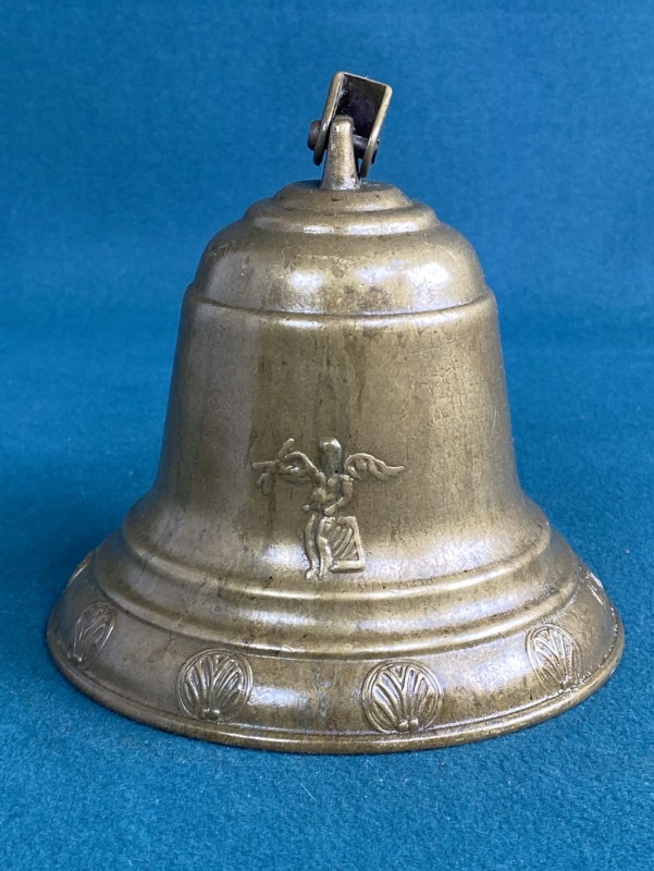 Veľký mosadzný zvonec ku dverám - 5