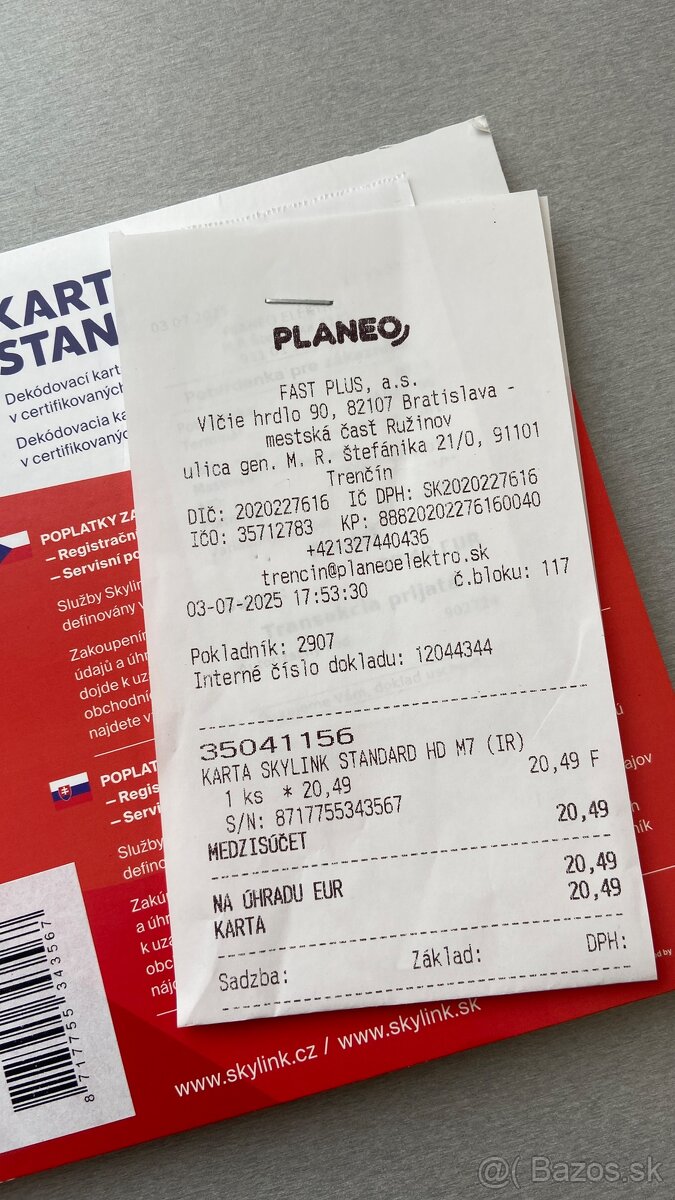 SkyLink karta, nová - 5