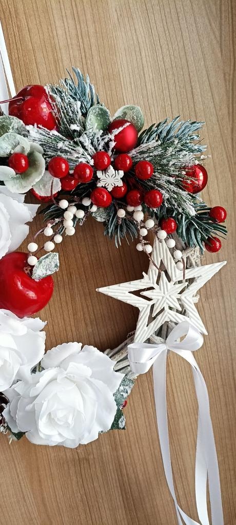 Krásny vianočný veniec priemer 30cm - nový - 5