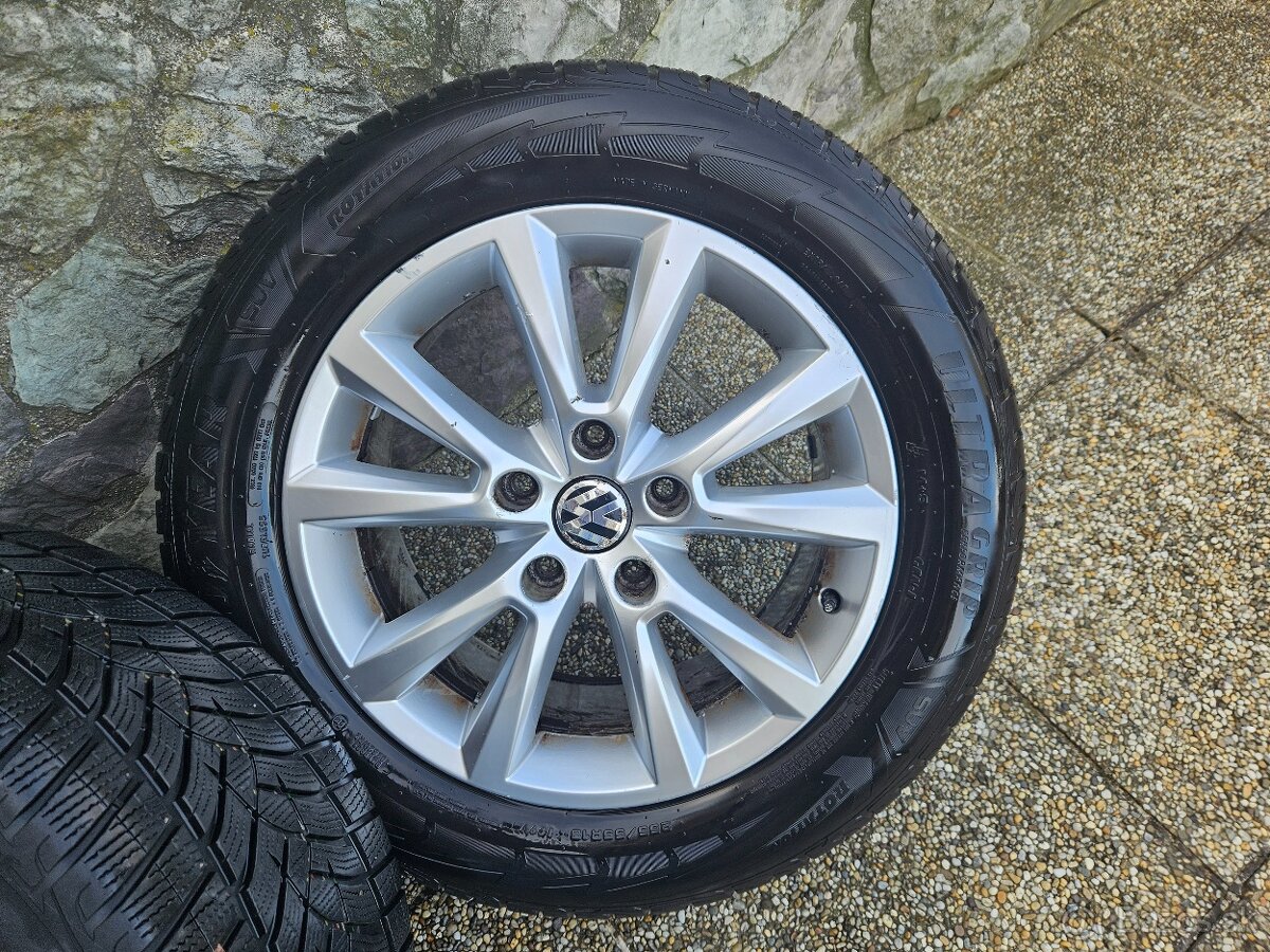 Originál VW TUAREG disky s pneumatikami 255/55R18 - 5