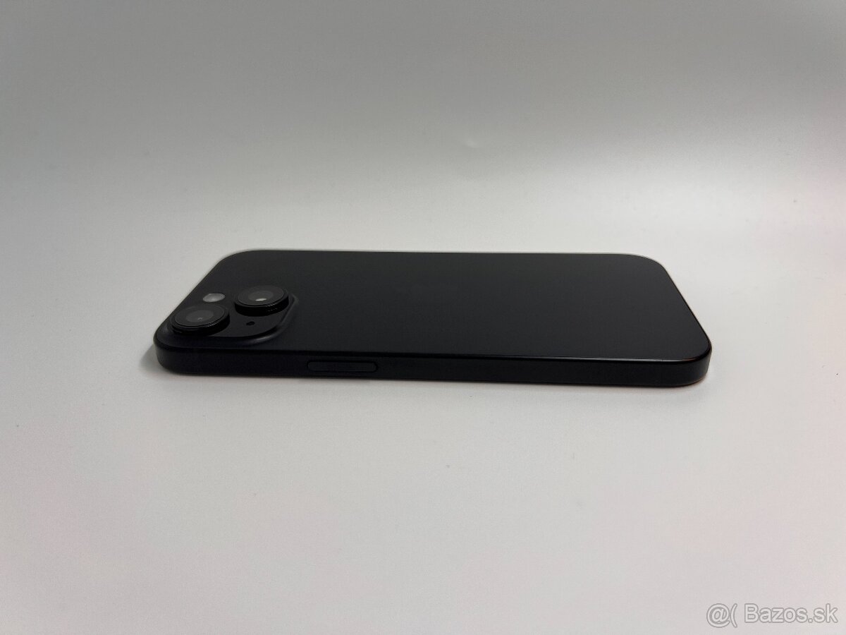 IPHONE 15 BLACK 128GB ZÁRUKA - VEĽMI PEKNÝ STAV - 5