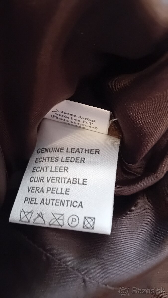 Nová kožená bunda,vel.38 - 5