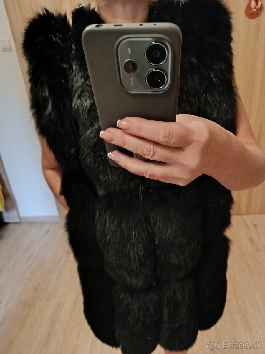 Vesta - pravá koža a kožušina - 5