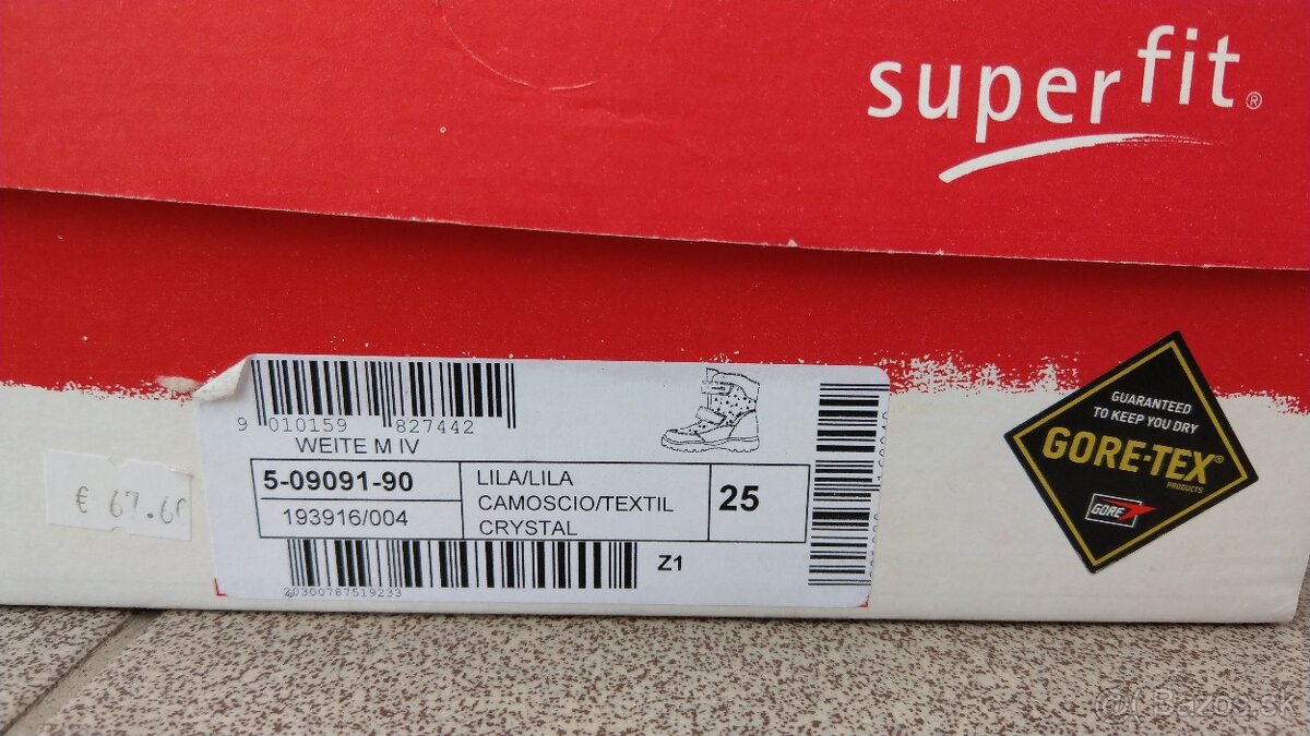 Zimné nepremokavé GORE-TEX čižmičky Superfit veľ. 25 - 5