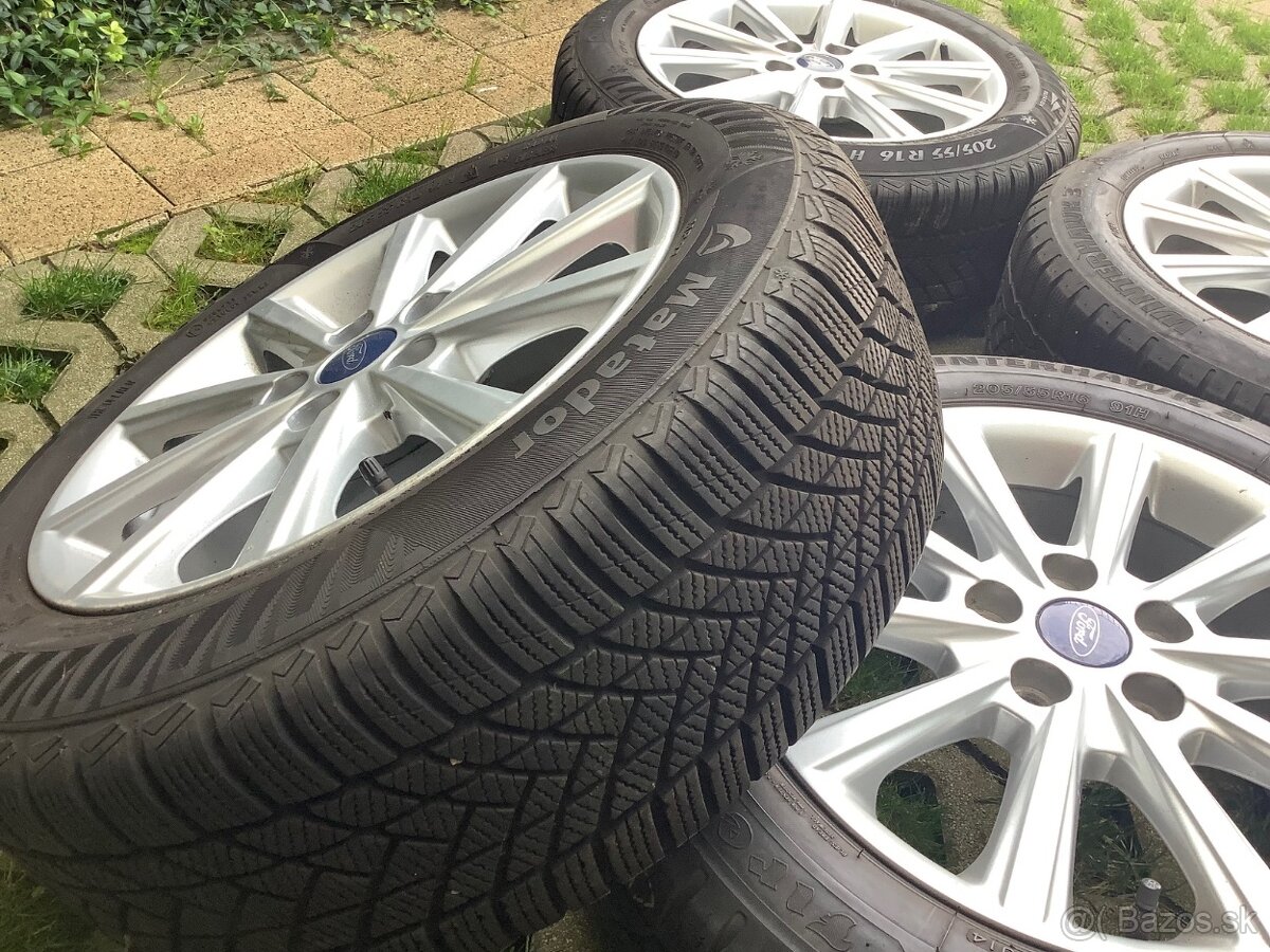 Zimá sada Ford - 4 disky + zimné pneumatiky 205/55 R16H - 5