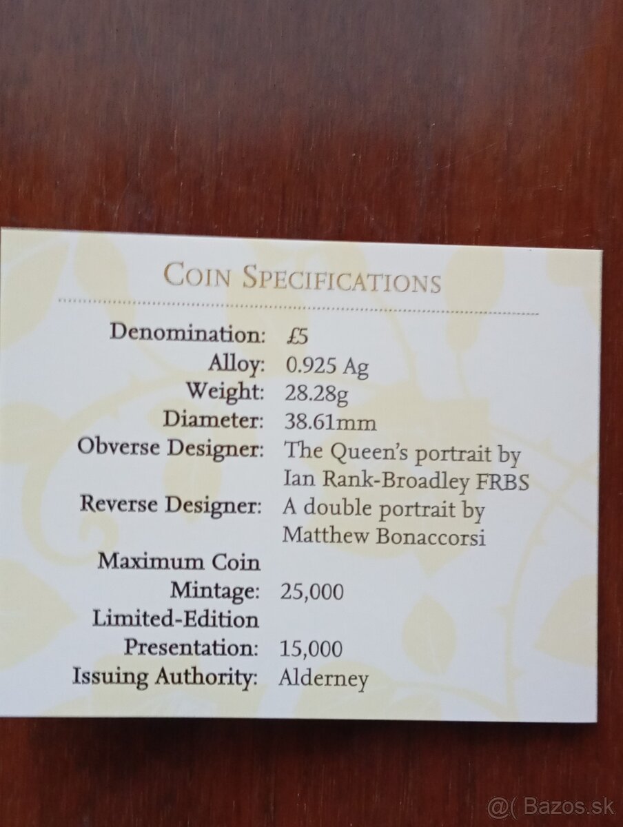 Strieborná pamätná minca £5 – Zásnuby Prince Williama a Cath - 5