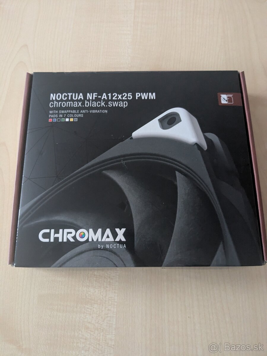 Predám PC ventilátor Noctua NF-A12x25 Chromax Black - 5