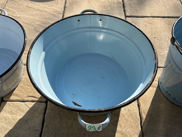 Predám smaltované a pozinkovaná hrnce na zabíjačku,zaváranie - 5