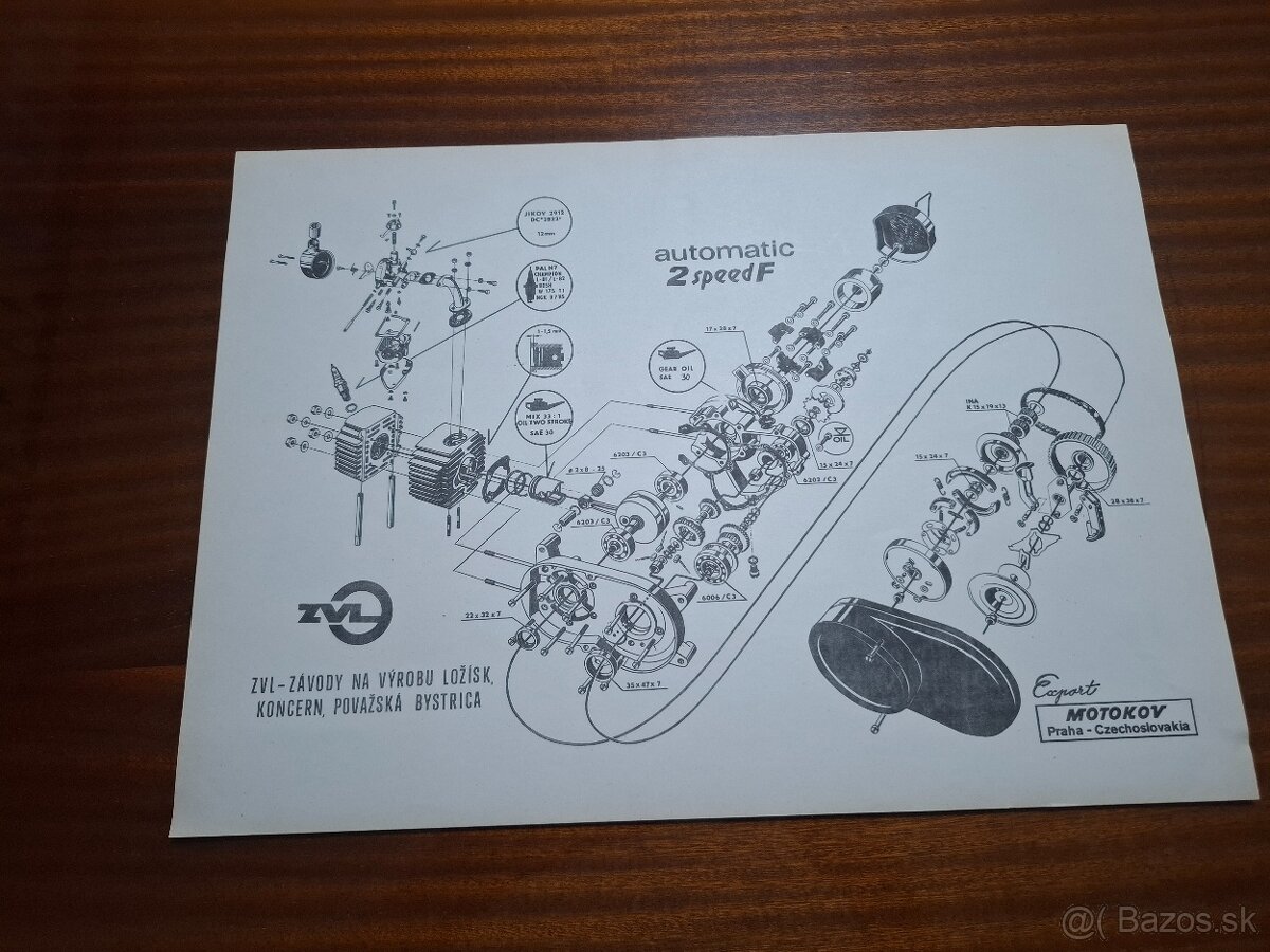 Plagát motora Babeta 210 - 5