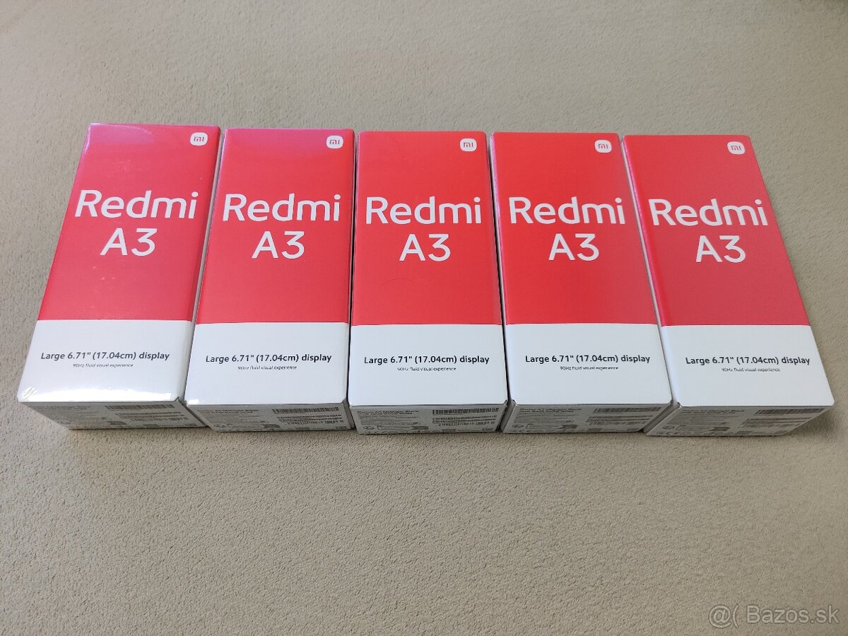 Xiaomi Redmi A3-4G. 3gb/64gb. Čierna metalíza. Nový. - 5