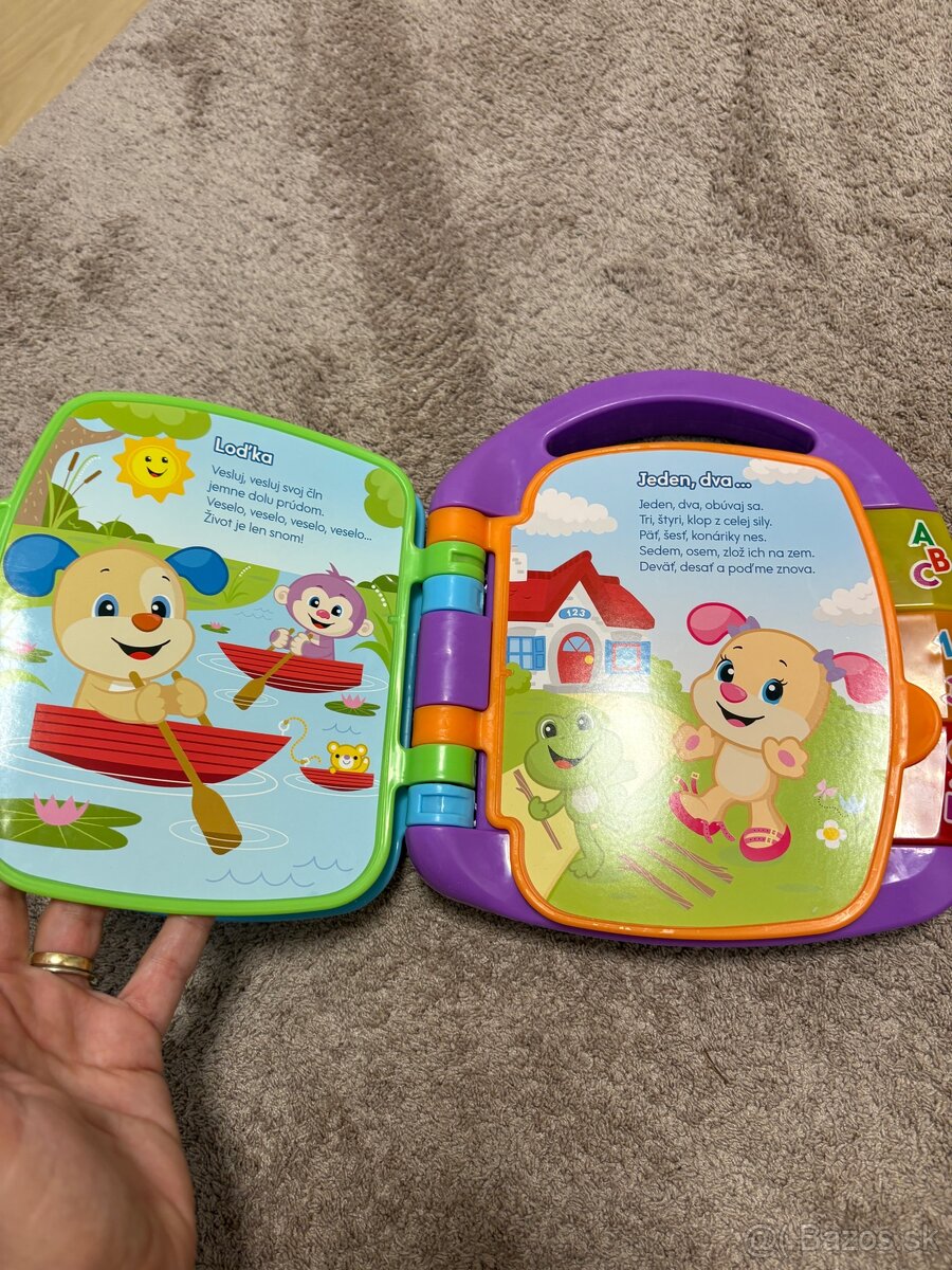 Zvukova knizka - kniha riekniek fisher price - 5