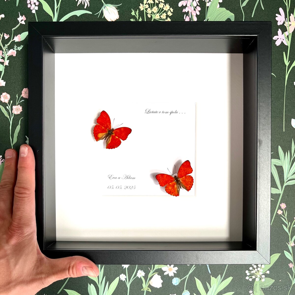 Svadobné motýle s venovaním - 5