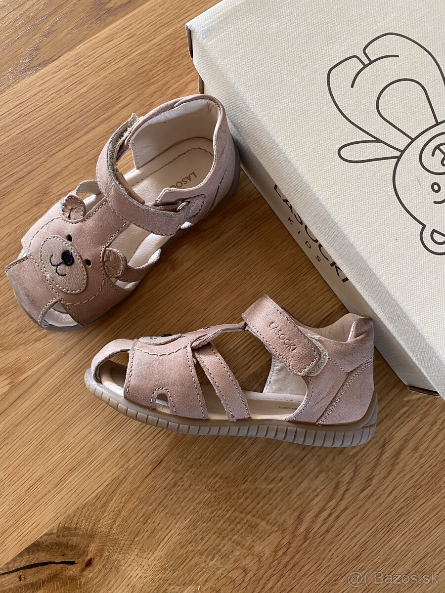 Kožené detské sandálky lasocki vel. 23 - 5