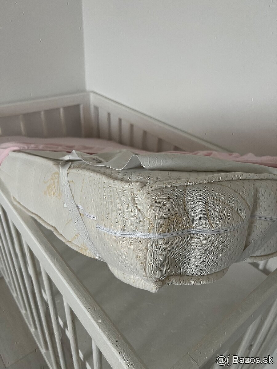 Detská postieľka 120x60 cm s matracom - 5