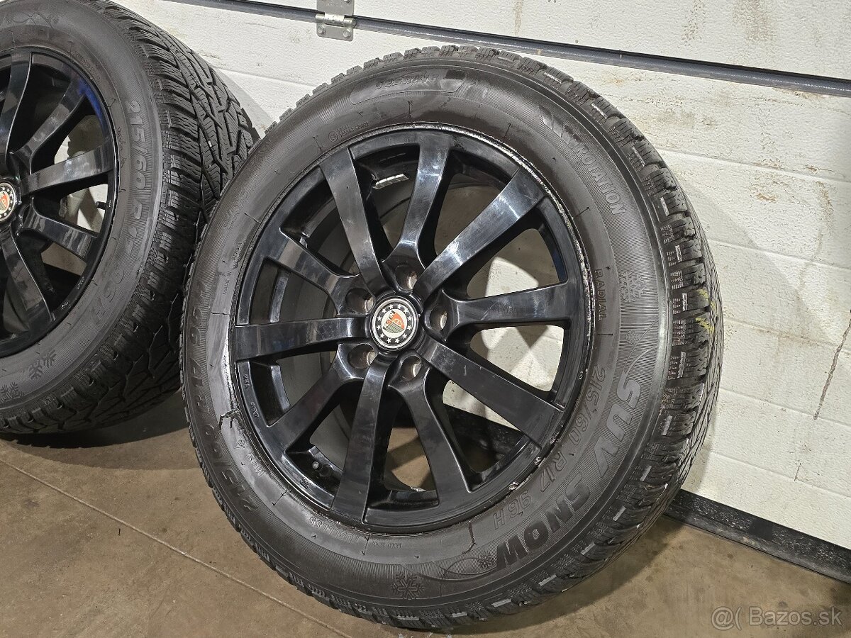 Zimná Sada Dacia Duster/NISSAN X-Trail/Qashqai 215/60 R17 - 5
