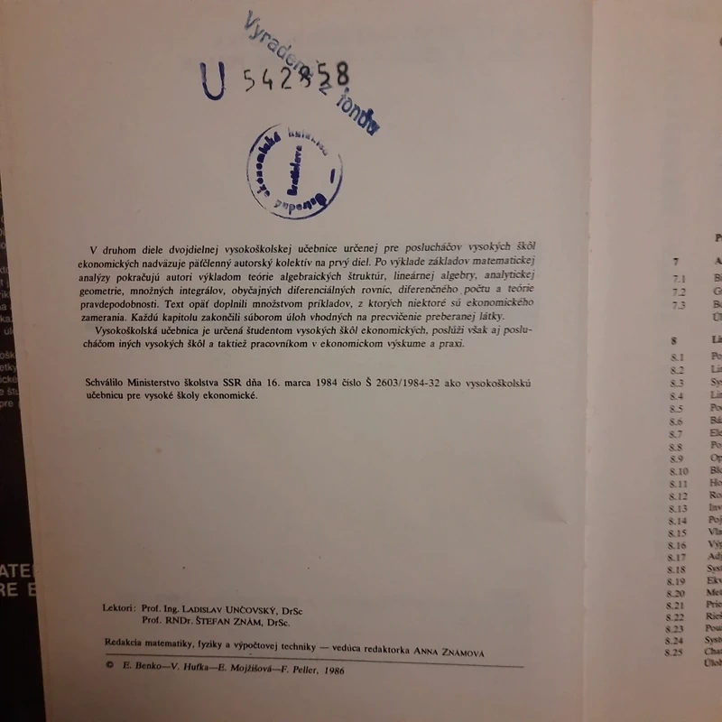 Matematika pre ekonómov 2 - 5