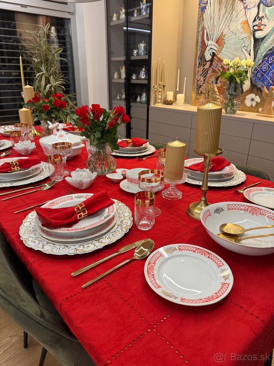 Nádherná retro obedová súprava ako nová - 5