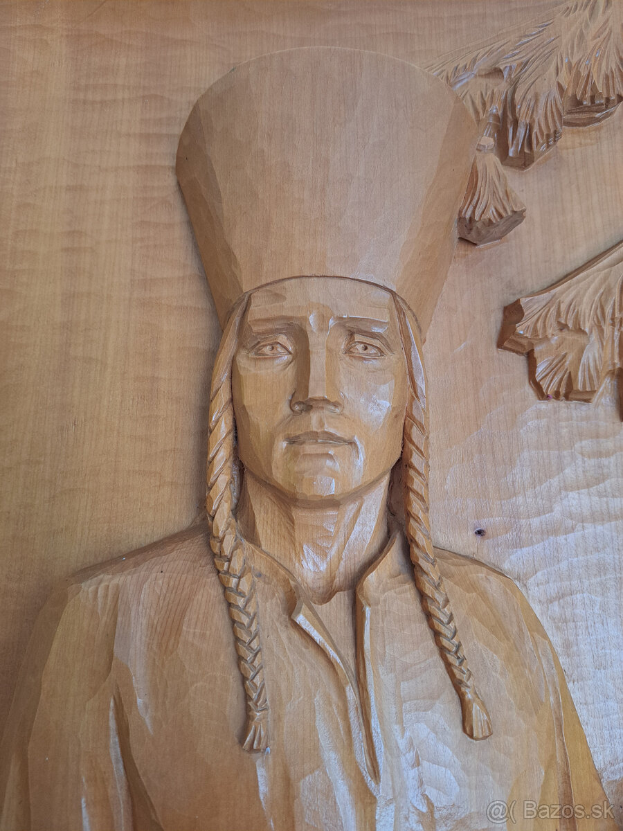 Figurálny drevený reliéf - 5