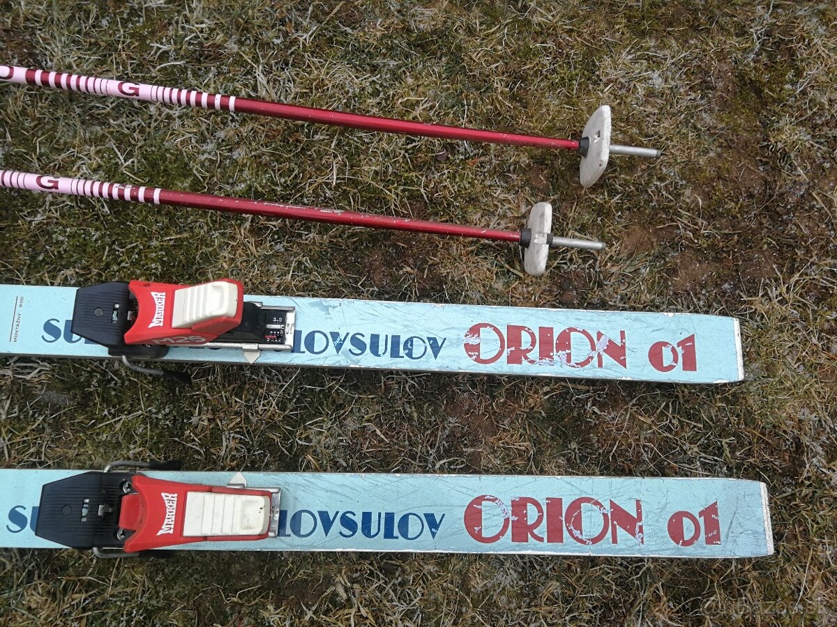 Staré drevené lyže Sulov - 5