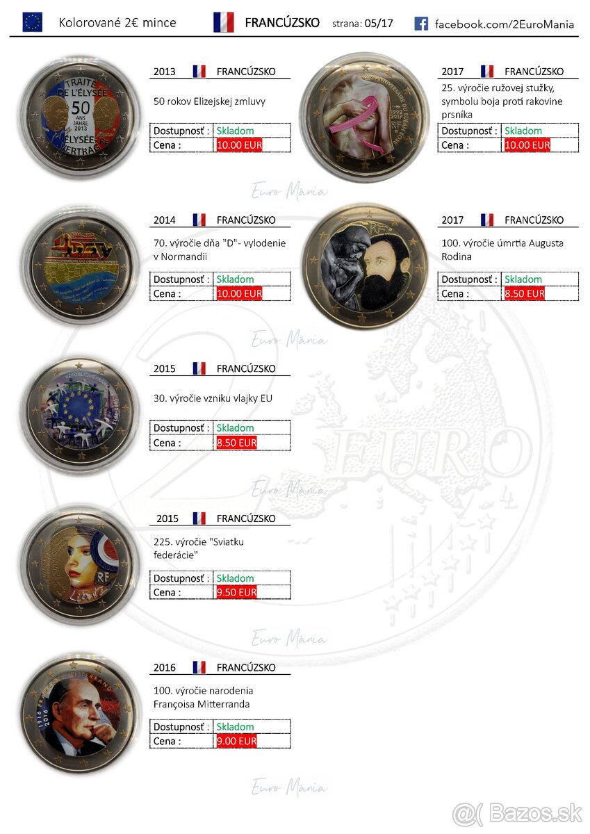 2 euro kolorovane mince - 5