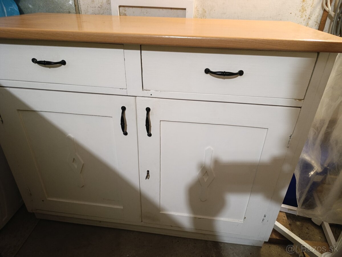 Starožitný sekretár dvojdielny. - 5