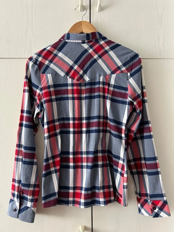 Dámska kockovaná košeľa - 5